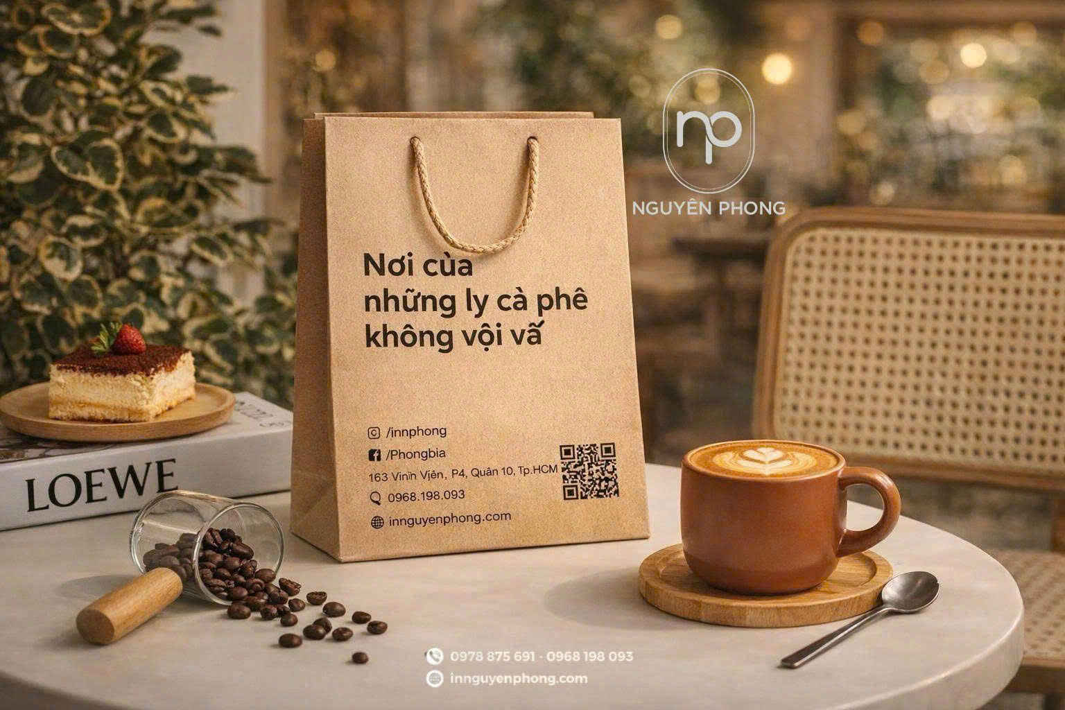 Mẫu túi kraft đơn giản 